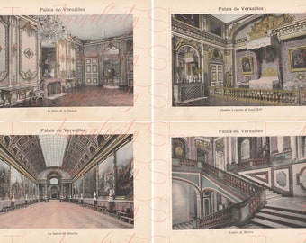 VERSAILLES in Watercolour - Set 1, INSTANT Digital Download; French; Ephemera