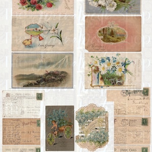 Antique Postcards Collection: Early 1900s Ephemera (Digital Download)