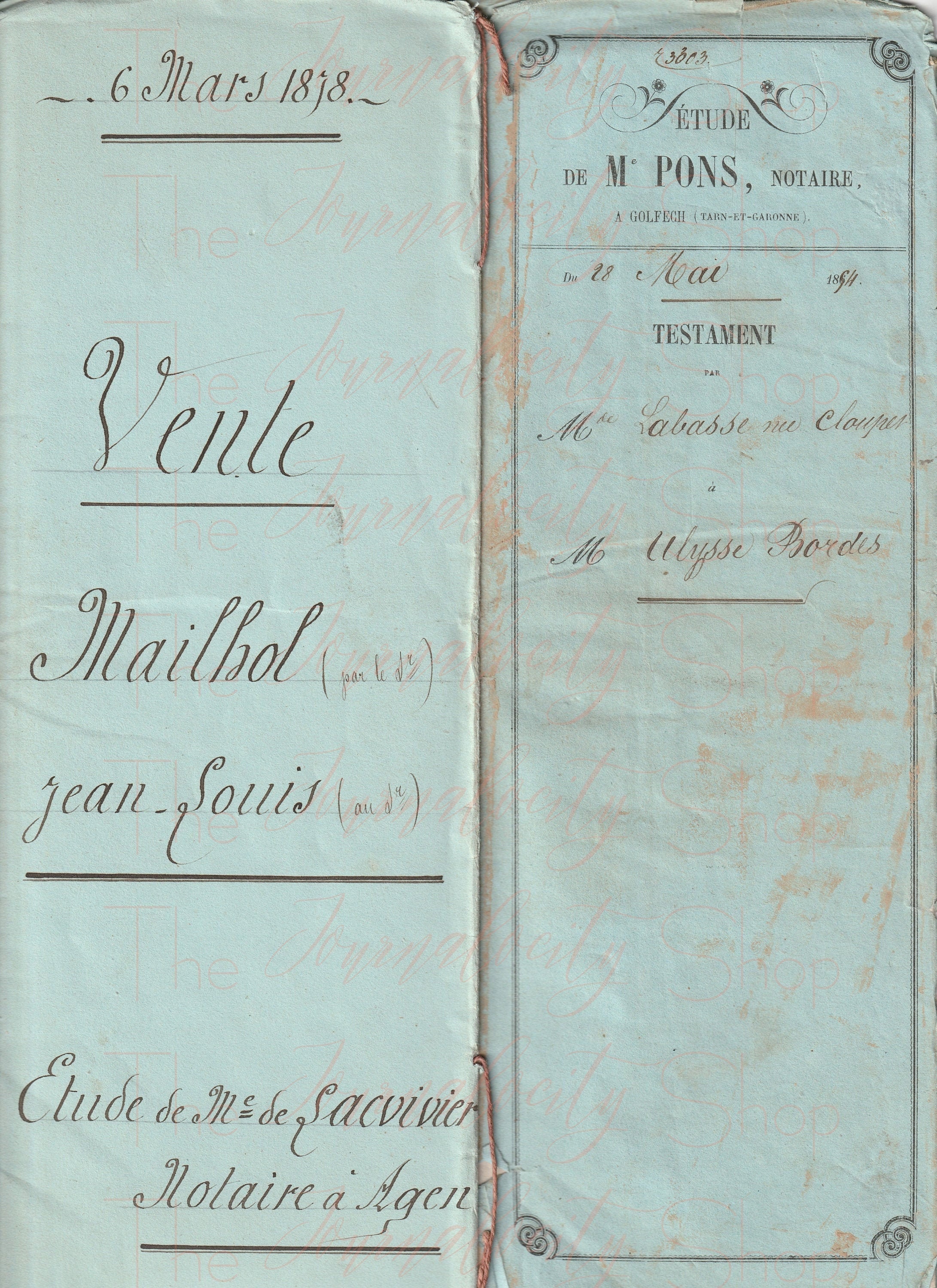 Antique French Document SET 2 INSTANT Digital Download Etsy