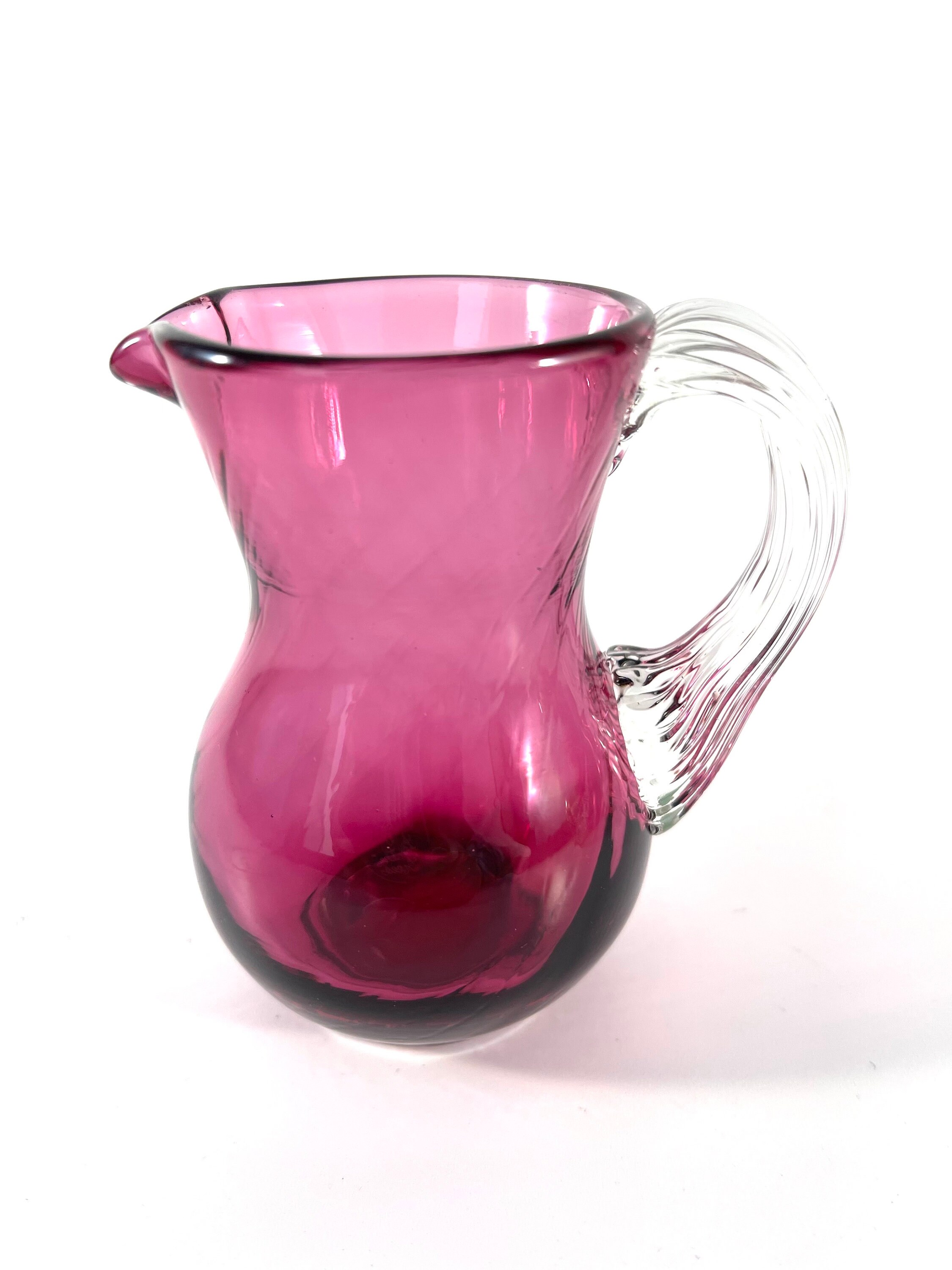 Pattern For Miniature Pitcher Vtg. Pair of Handblown Miniature Pitchers/ Amberina Diamond Pattern ...