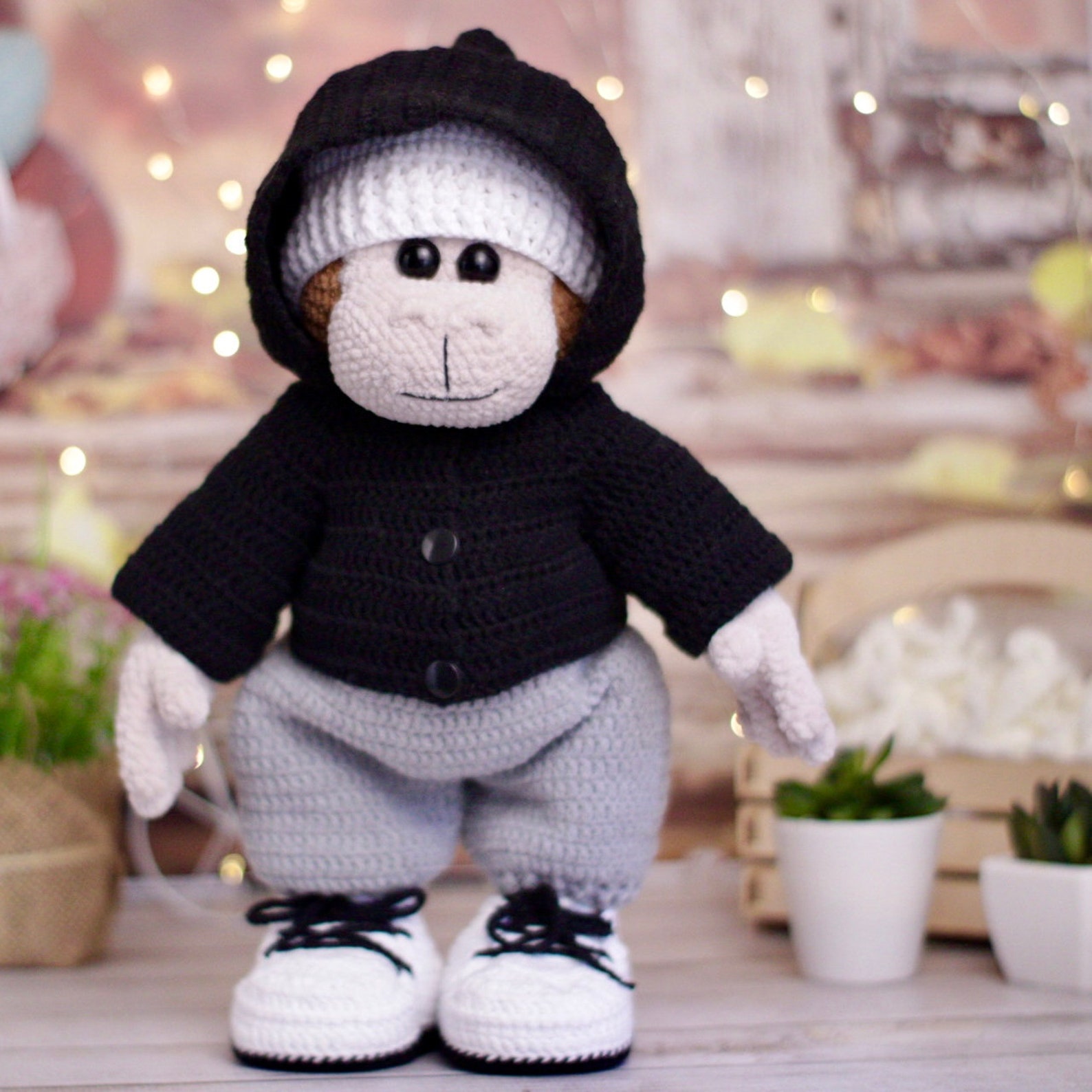 Gorilla Amigurumi Pdf Pattern Crochet Gorilla Crochet Etsy