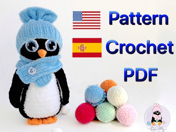 Pattern Crochet Penguin Crochet Pattern Easy Crochet Pattern Penguin  Amigurumi Crochet Penguin Kids Crochet Penguin in Hat -  Israel