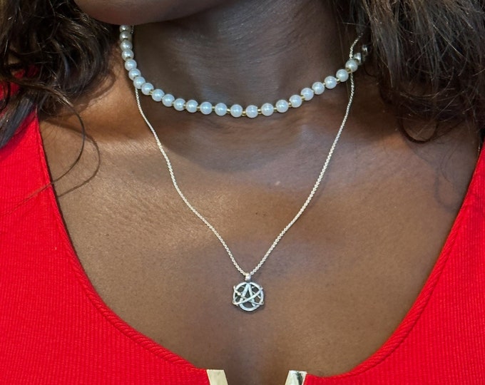 Atheist Pendant 01 Necklace Silver 925 *Scientific Atheism