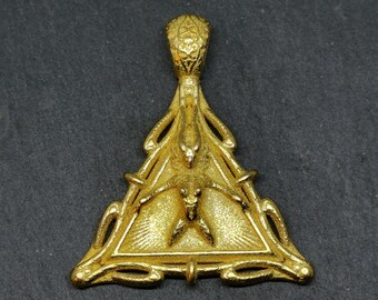 Magic_Triangle.37.00 x 7.00 x 42 mm  Steel Polished Gold plated