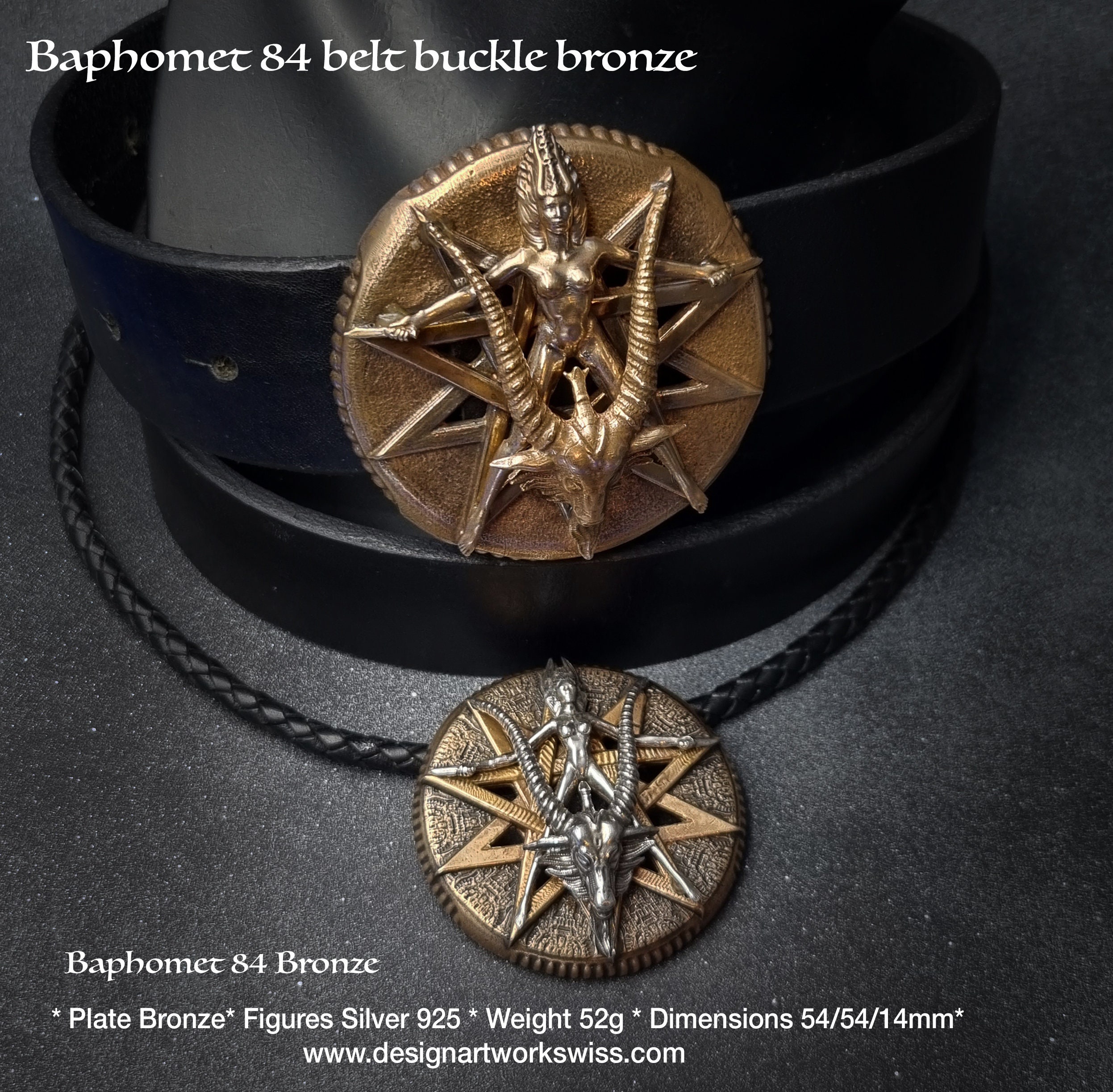 Baphomet belt buckle sale