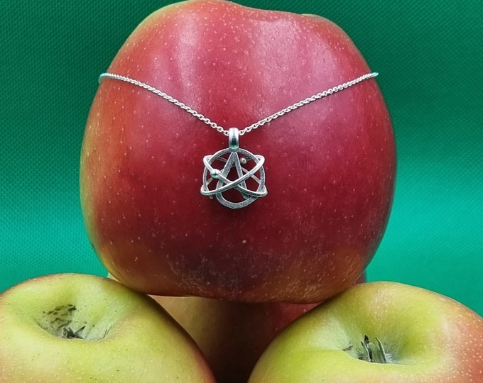 Atheist pendant 01 Necklace Silver 925 *Scientific atheism