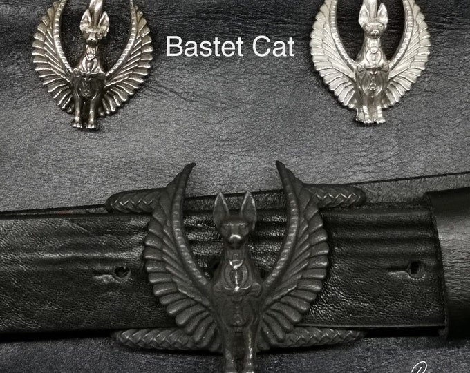 Bastet Cat Buckles, Egyptian Goddess of Iron