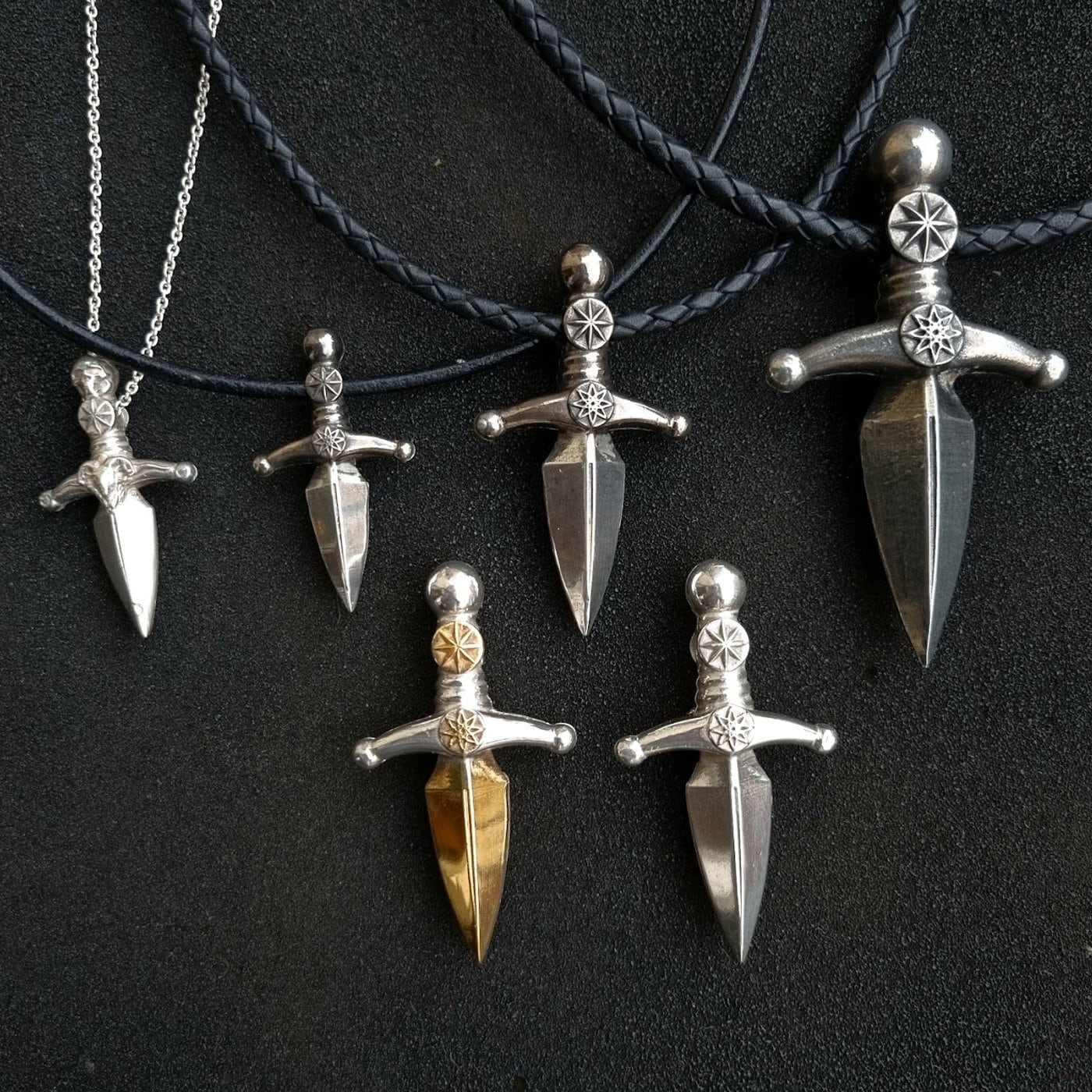 John Varvatos Silver DAGGER Necklace in Metallic for Men | Lyst