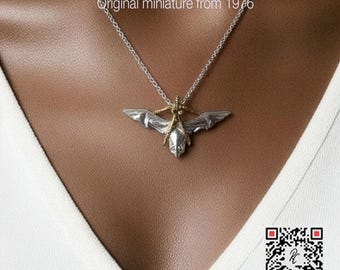 H.R. Giger 'Giger-Bat' Silver Pendant | Original Miniature from 1976 | Collector's Item NEW