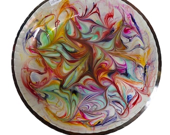 Resin bowl for fruit and/or sweets. 25 cm wide.