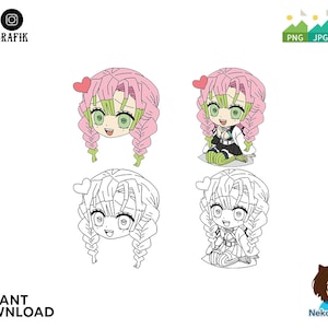 Anime pack PDF Manga pack VECTOR Cartoon packs PNG Anime manga png Anime digital download