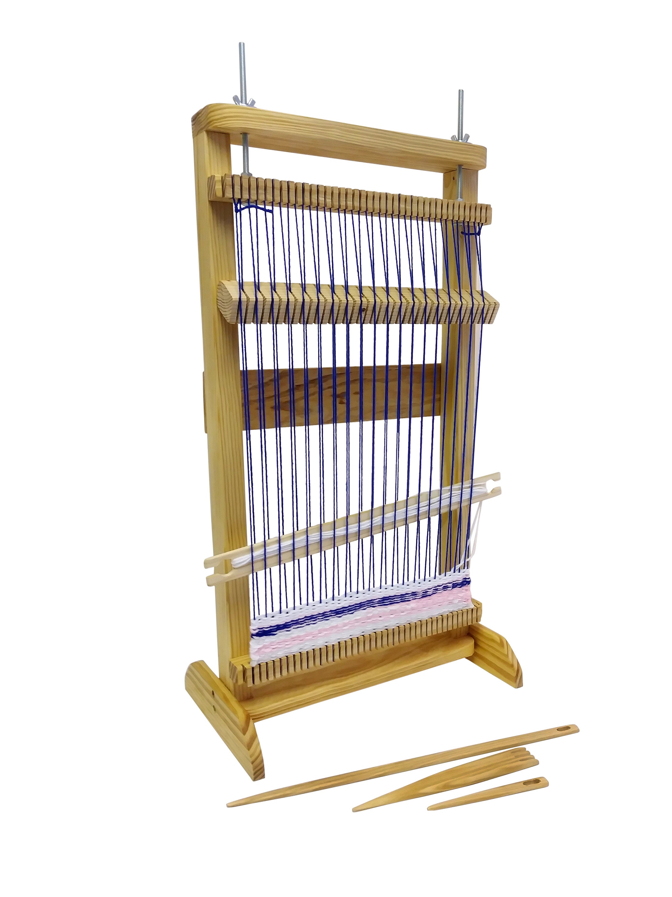 LATCraftSupply 24 inches Wide x 30 inches Long Navajo Style Weaving Frame Loom kit Made from