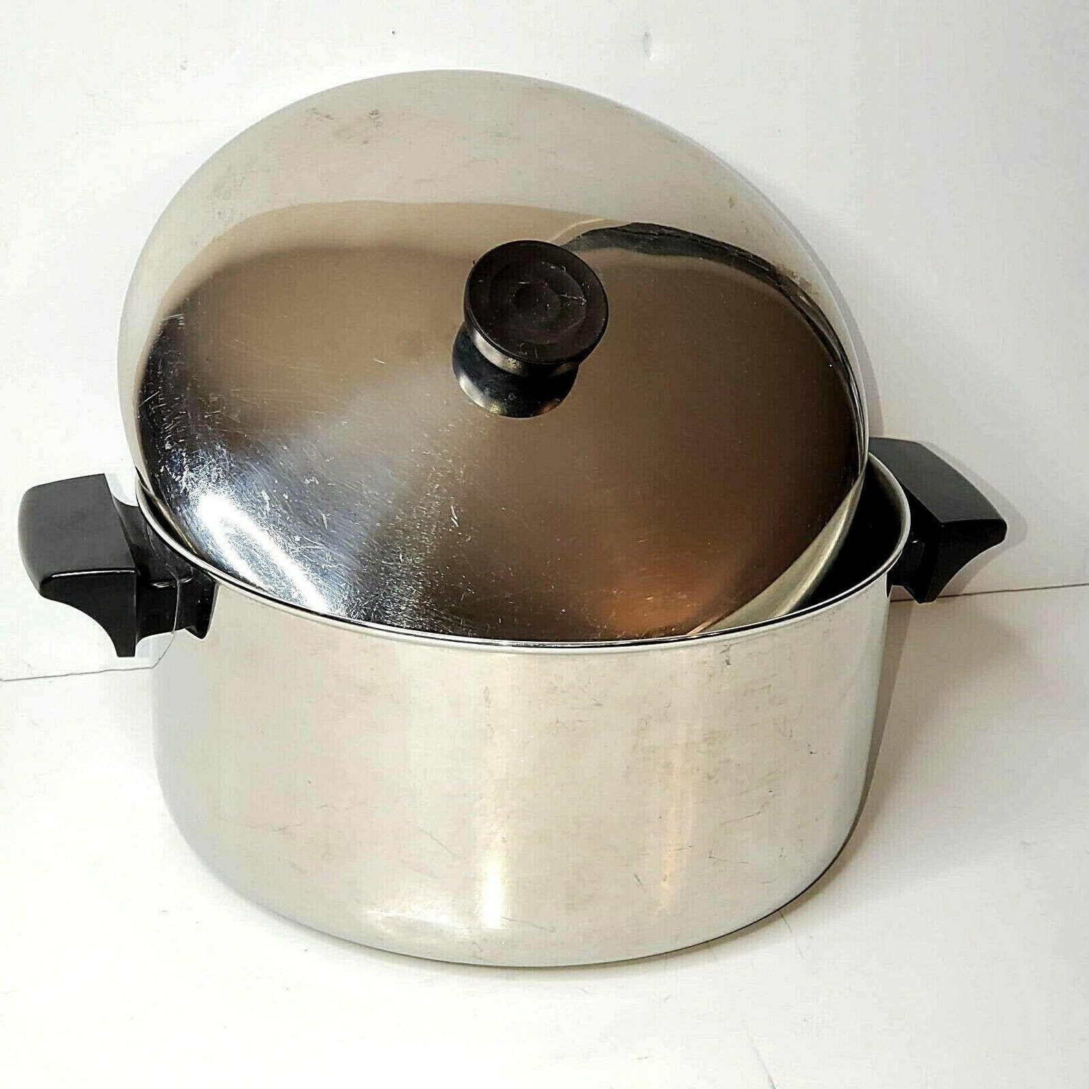 Revere Ware Stainless Steel 4 1/2 Qt Stock Pot 97b w/ Lid Made Etsy