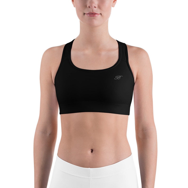 Black sports bra