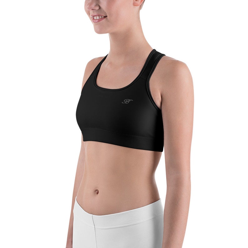 Black sports bra