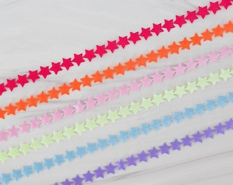 Puffy Star Die-Cut Ribbon Trim / Gift Packaging / Gift Wrap / Gift Ribbon