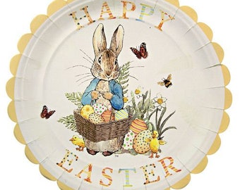 Peter Rabbit Plates / Beatrix Potter Plates / Meri Meri Easter / Easter Party / Easter Plates