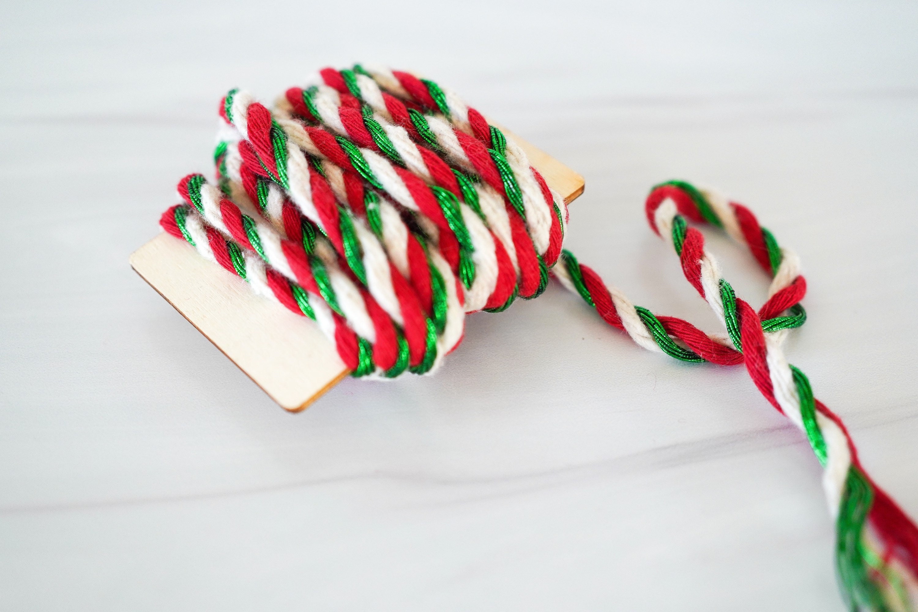 Christmas Metallic Gift Wrapping Cord Rope / Gift Wrap Ribbon Etsy