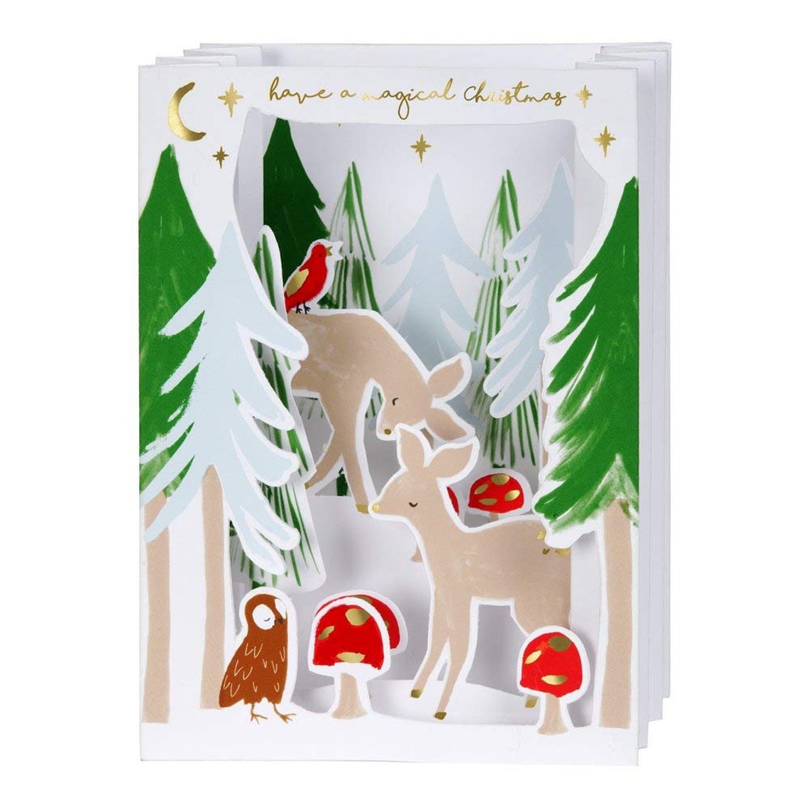 Meri Meri Woodland Christmas Card/ Concertina Card / Meri Meri Etsy