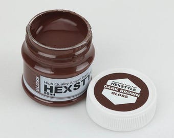 Hexstyle Gloss Dark Brown 50ml