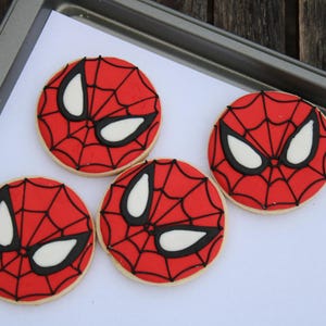 Spider-man sugar cookies