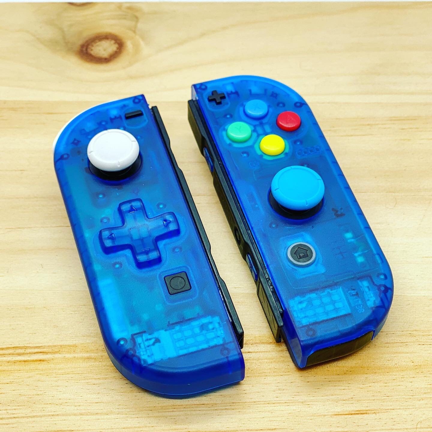 Crystal Blue Joycons Etsy