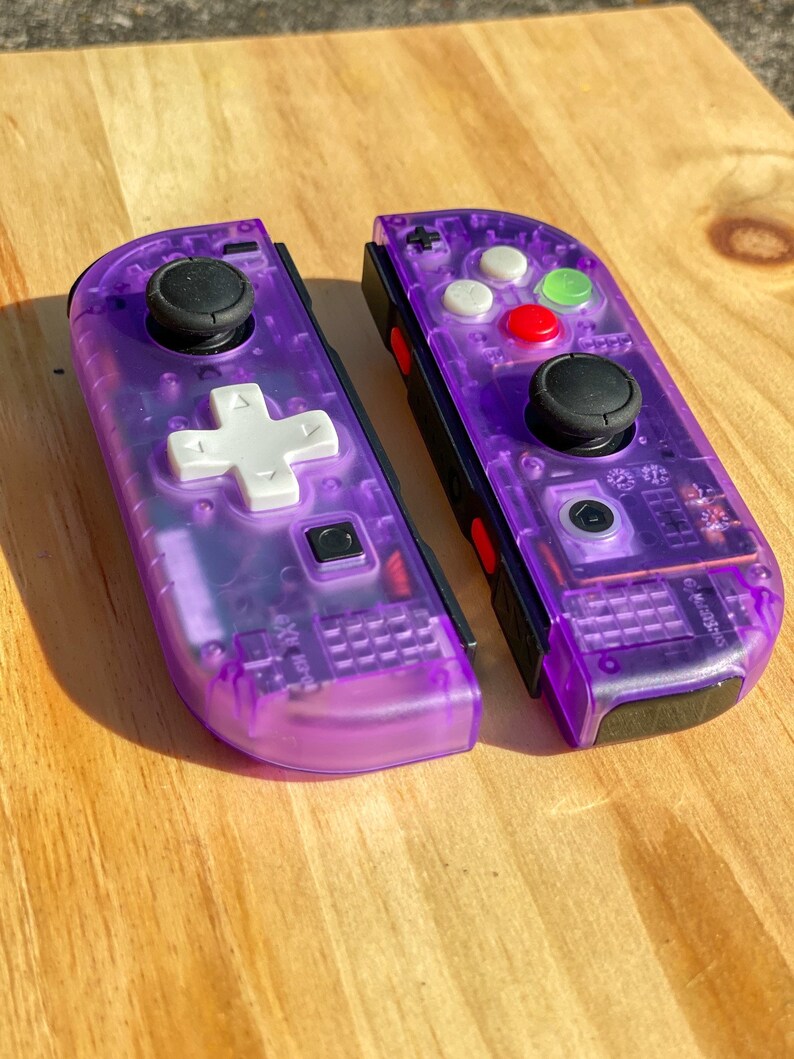 Atomic Purple GameCube Style JoyCons | Etsy