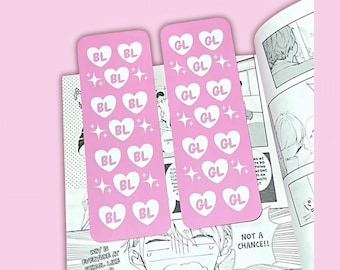 BL GL Manga Bookmark | Yaoi Yuri | Fujoshi Himejoshi Anime Gift