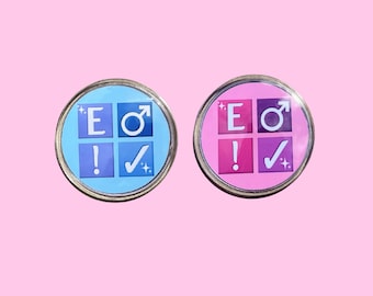 AO3 Archive Warning Pin-back Button | BL Yaoi Fandom Badge, Ita Bag Accessory