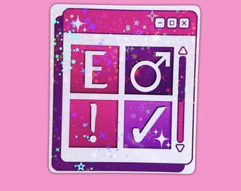 Pegatina de vinilo con advertencias del archivo AO3: pegatina para portátil de fanfic de fandom