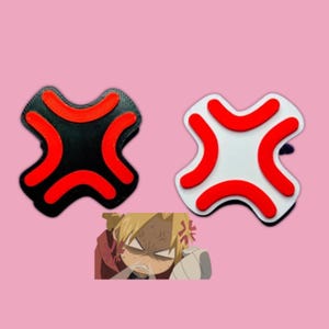Anime Angry Symbol Hair Clip and Pin, Popping Vein Hairpin & Barrette, Manga Emotes, Cosplay Accessories