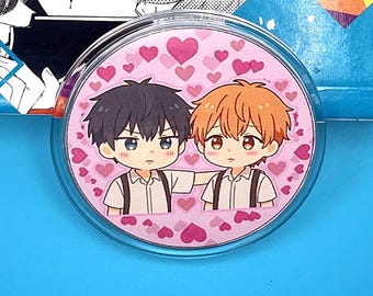 Lot De 4 Badges Anime HikaruDied - 58mm, En Métal - Pins Décoratifs Mignons Pour Sac à Dos, Vêtements
