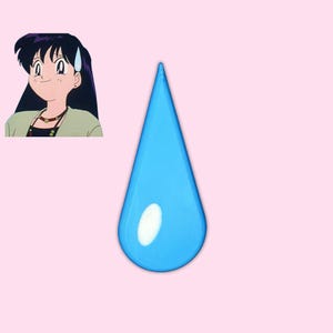 Anime Sweat Drop Hair Clip | SweatDrop Emote Cosplay Barrette | Funny Anime Expression Accessory