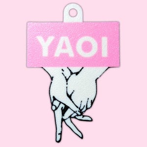 Yaoi Hands Keychain & Pin | Fujoshi BL Anime Charm | Multi-Use Keyring, Backpack Charm, Pin Board Accessory