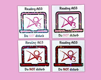 AO3 Fan Sticker: Archive of Our Own - Reading Do Not Disturb