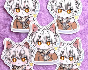 Chibi Fox Boy Vinyl Sticker: BL Manhwa Anime Art