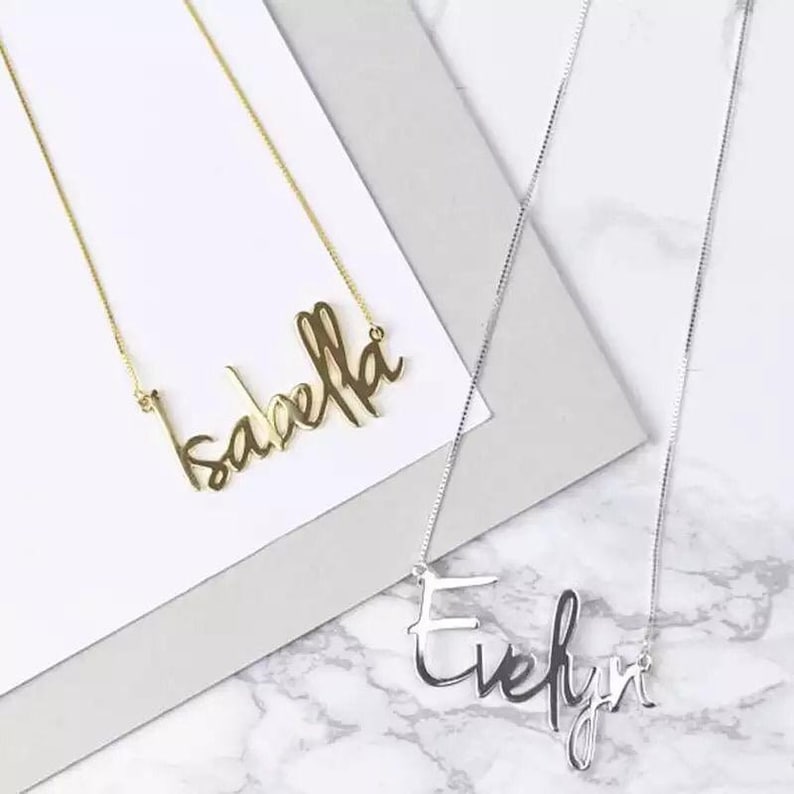 Custom name \u2022 custom name necklace \u2022 custom jewelry \u2022 customized name necklace \u2022 gift for father \u2022 personalised necklace \u2022 name necklace \u2022