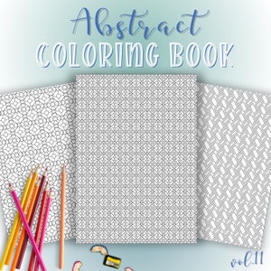 ぬり絵 | 大人の塗り絵 | シームレスな幾何学模様 | 抽象的な印刷可能なPDF | デジタルダウンロード | 即時ダウンロード | Vol11