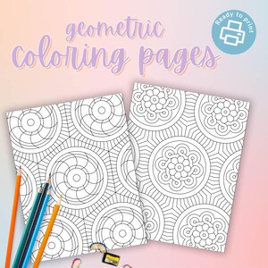Intricate mandala coloring page with detailed symmetrical patterns, ideal for meditation and relaxation