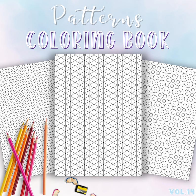 Mindful Patterns Coloring Pages Printable Anxiety Relief Adult Coloring Book Abstract Pattern Minimalist Coloring Geometric Coloring