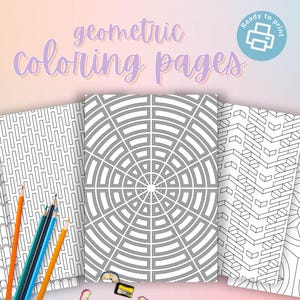 Digital download coloring sheet featuring minimalist zen-inspired design.