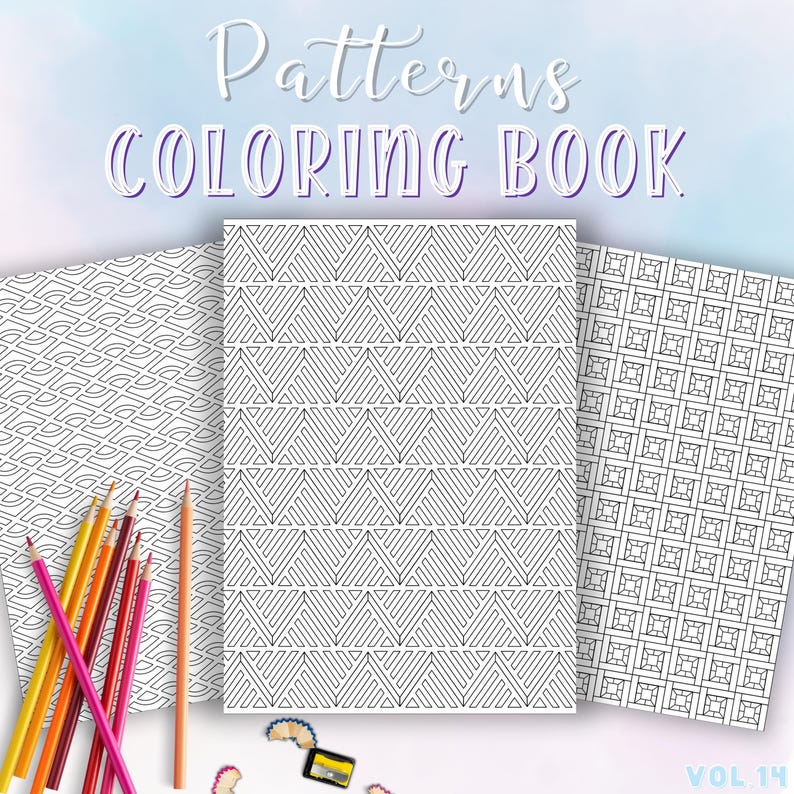 Mindful Patterns Coloring Pages Printable Anxiety Relief Adult Coloring Book Abstract Pattern Minimalist Coloring Geometric Coloring