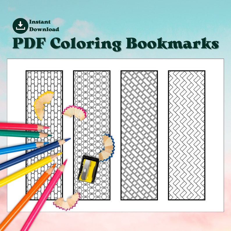 Printable Bookmarks Motivational PDF Coloring for Teens - Etsy