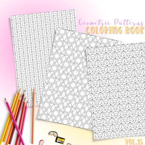 Best-selling geometric coloring book – printable stress relief and mindfulness activity
