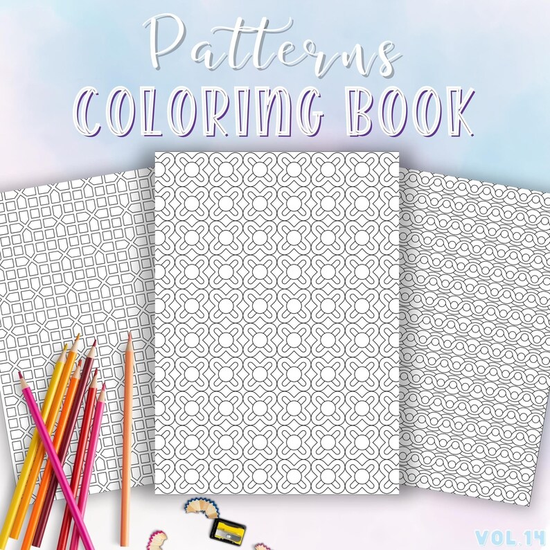 Mindful Patterns Coloring Pages Printable Anxiety Relief Adult Coloring Book Abstract Pattern Minimalist Coloring Geometric Coloring Book