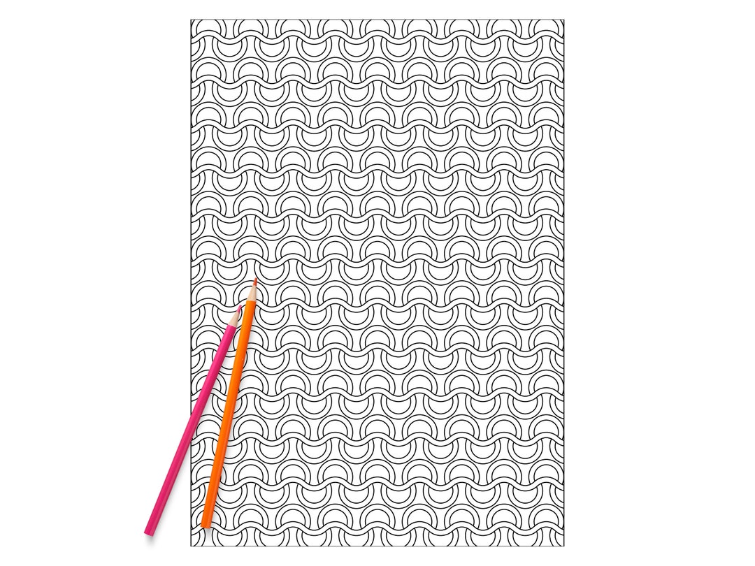 Geometric Pattern Coloring Page Circular Patterns Digital - Etsy