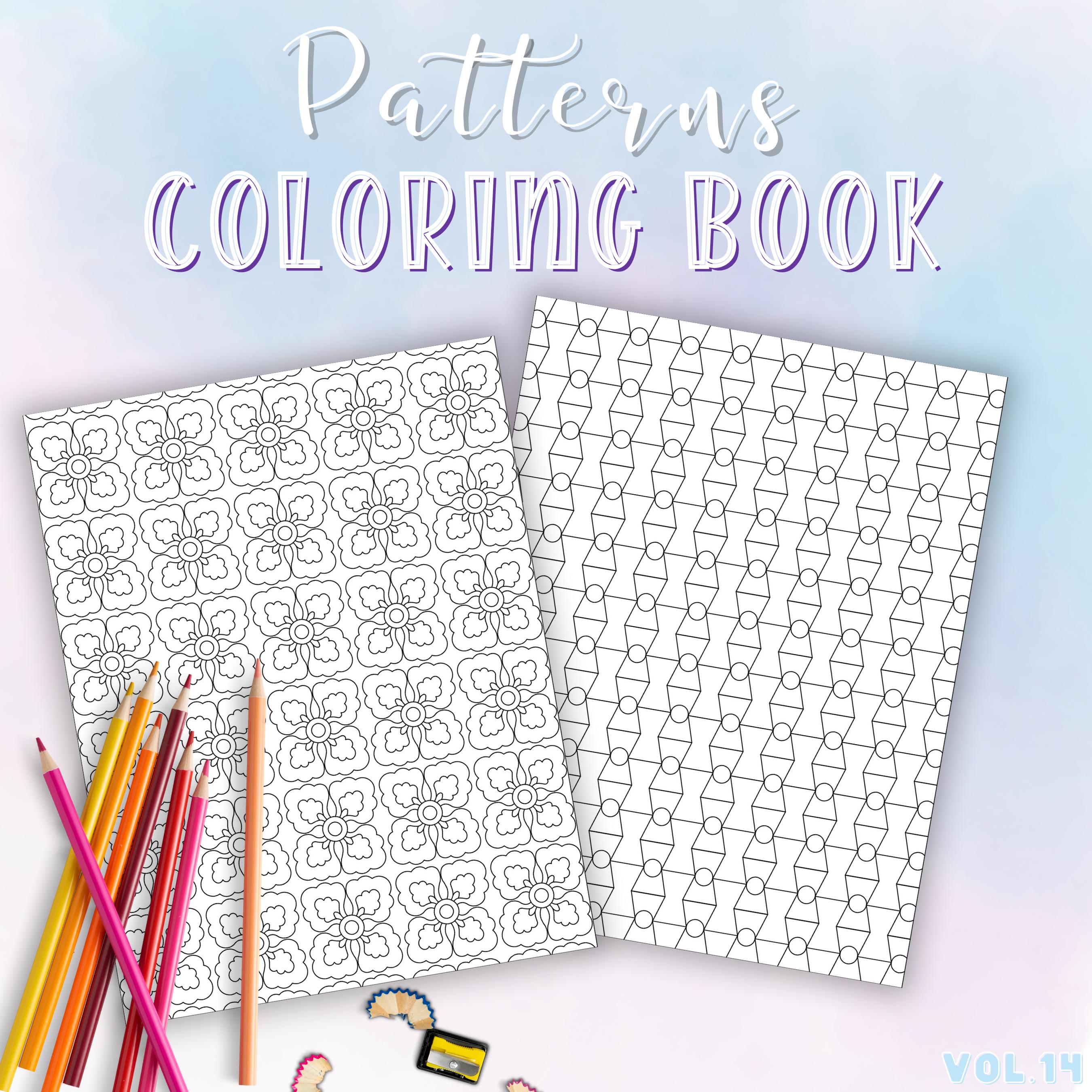 Mindful Patterns Coloring Pages Anxiety Relief Adult Coloring Book ...