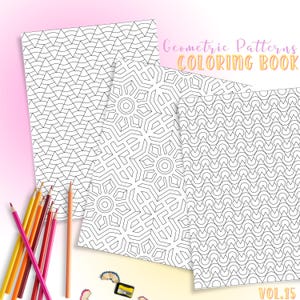 Intricate geometric designs for coloring – printable self-care activity for stress relief