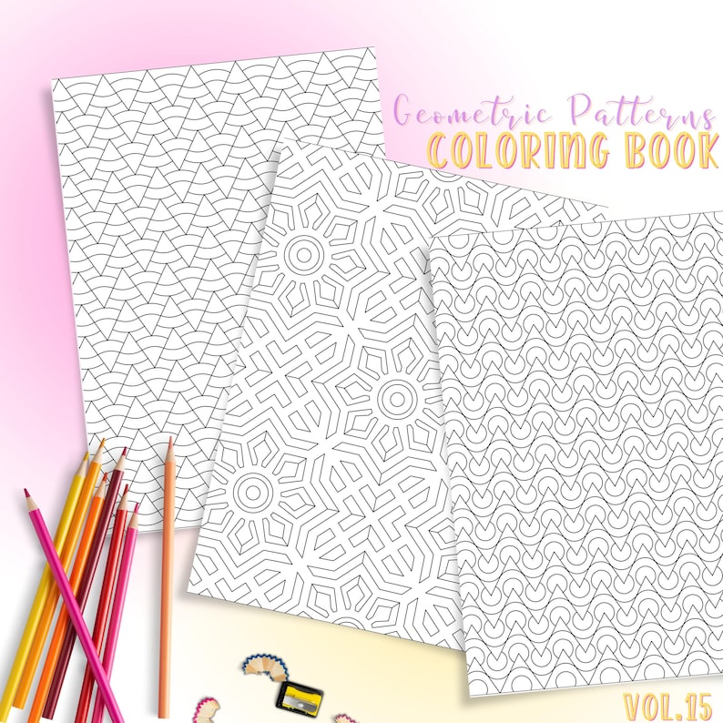 Intricate geometric designs for coloring – printable self-care activity for stress relief