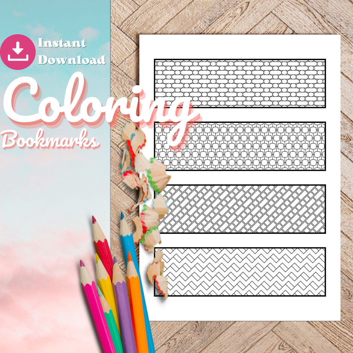 Printable Bookmarks Motivational PDF Coloring for Teens - Etsy